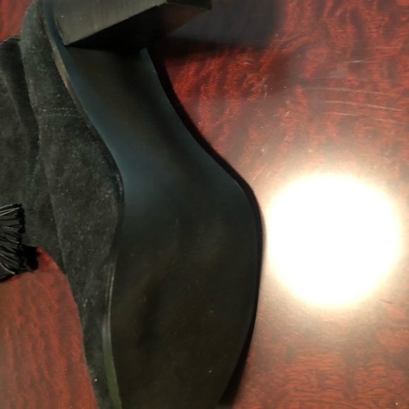 Black Suede Boots brand new Size 10 - Picture 4 of 6